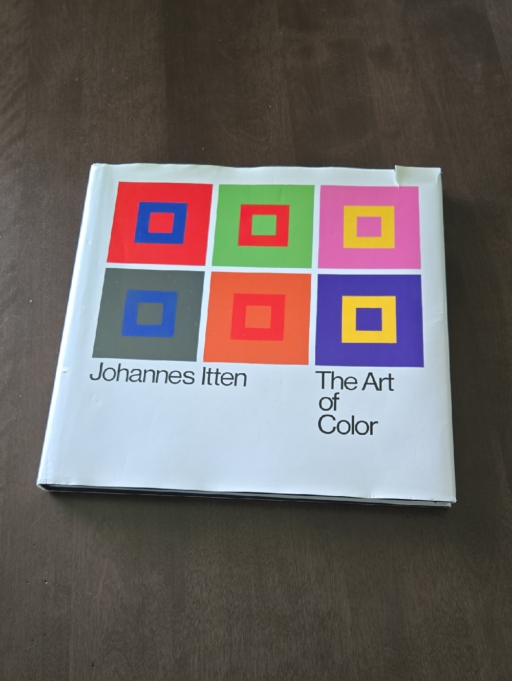 Source Unknown Color Theory Art Book Cover with Multicolor Squares